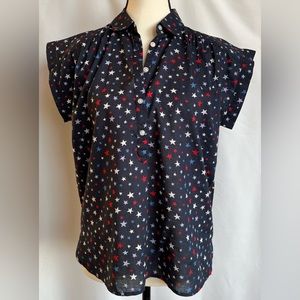 NWT Loft Star Print Shirt